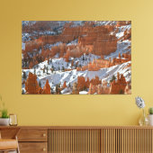 Bryce in de winter canvas afdruk (Insitu (Woonkamer))
