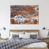 Bryce in de winter canvas afdruk (Insitu (Slaapkamer))