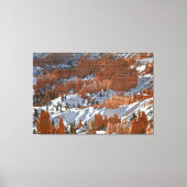 Bryce in de winter canvas afdruk (Voorkant)