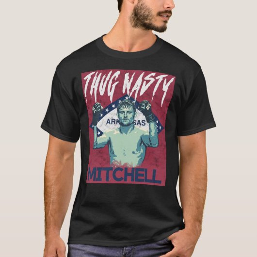 Bryce Mitchell, Thug Nasty, Gifts For MMA Fans Cl T-shirt (Voorkant)