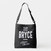 Bryce Personalized Name Birthday Gift Crossbody Tas (Achterkant)