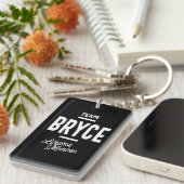 Bryce Personalized Name Birthday Gift Sleutelhanger (Voorkant Rechts)