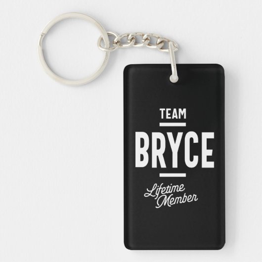 Bryce Personalized Name Birthday Gift Sleutelhanger (Voorkant)
