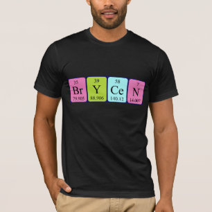 Brycen periodieke lijstnaam shirt