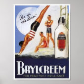  Brylcrème in de swim Poster (Voorkant)