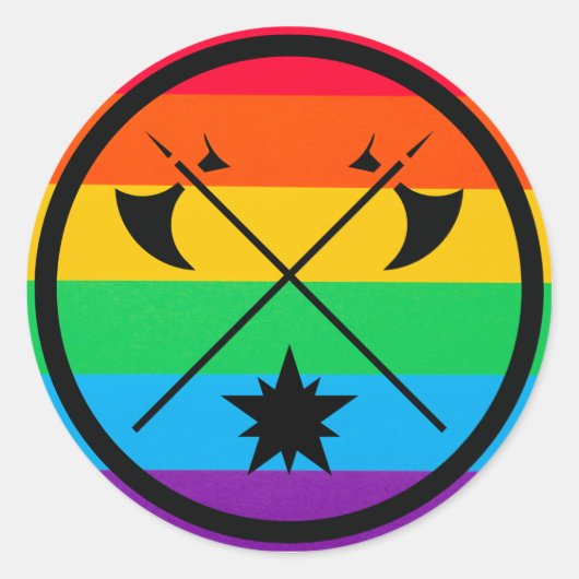 bryn gwlad pride Button Ronde Sticker (Voorkant)