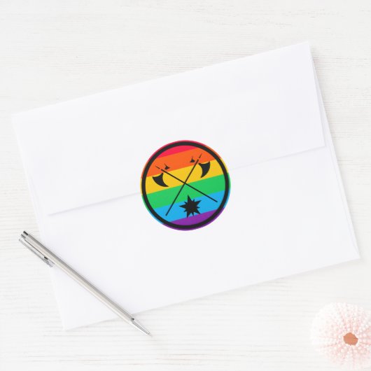 bryn gwlad pride Button Ronde Sticker (Envelop)