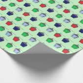 Bryn Mawr Lantern Mint Green Wrapping Paper Cadeaupapier (Hoek)