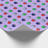 Bryn Mawr Lantern Paars Lila verpakkingspapier Cadeaupapier (Hoek)