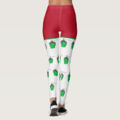 Bryn Mawr Lantern Red Green KerstLeggings Leggings (Achterkant)