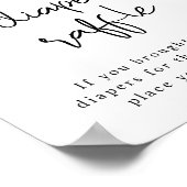 BRYNDLE Koe Druk luidere Raffle Game-teken af Poster (Hoek)