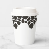 BRYNDLE Modern Koe Print Baby shower Papieren Bekers (Achterkant)