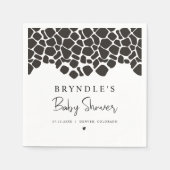 BRYNDLE Modern Koe Print Baby shower Servet (Voorkant)