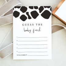 BRYNDLE Modern koeienprint Raad het babyvoedsel sp