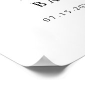 BRYNDLE Moderne Koe AfdrukBaby shower Welkom Poster (Hoek)