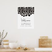 BRYNDLE Moderne Koe AfdrukBaby shower Welkom Poster (Keuken)