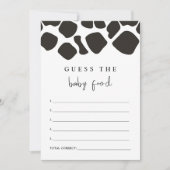 BRYNDLE Moderne Koe Afdrukken Raad voor het Baby-v Kaart (Voorkant)