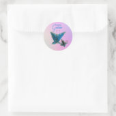 Brynna's Grace Vlinder - Ronde Sticker (Tas)
