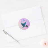 Brynna's Grace Vlinder - Ronde Sticker (Envelop)