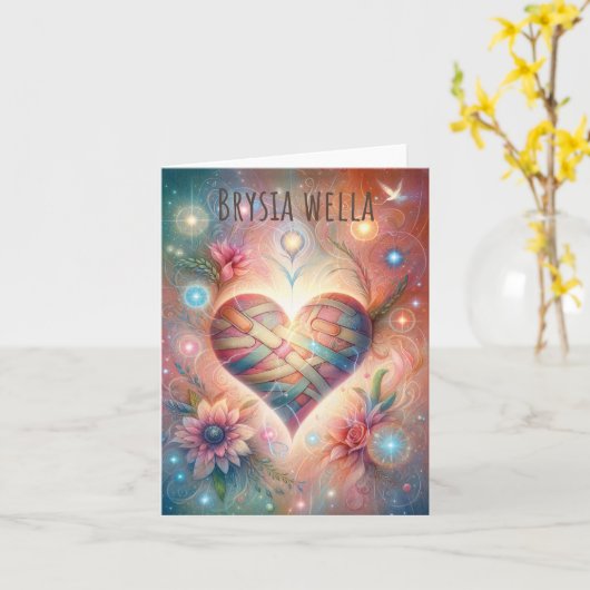 Brysia Wella Welsh Hearts krijgen weldra Kaart (Gele Bloem)