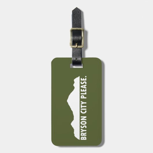Bryson City Alsjeblieft Bagagelabel (Voorkant verticaal)