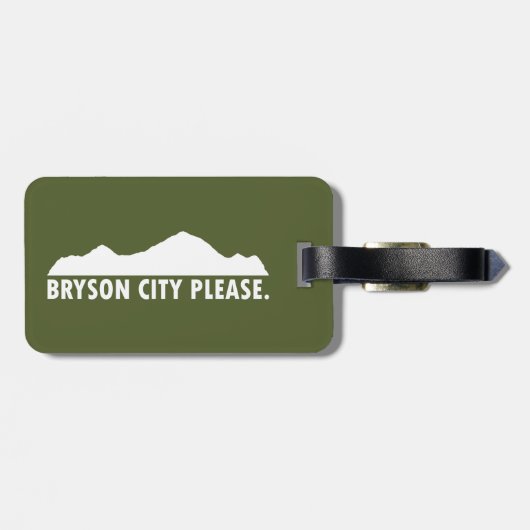 Bryson City Alsjeblieft Bagagelabel (Achterkant horizontaal)