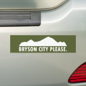 Bryson City Alsjeblieft Bumpersticker (Op auto)