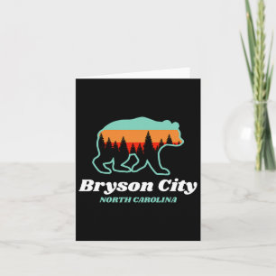 Bryson City North Carolina Beer Mountains Land Kaart