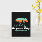 Bryson City North Carolina Beer Mountains Land Kaart (Gele Bloem)