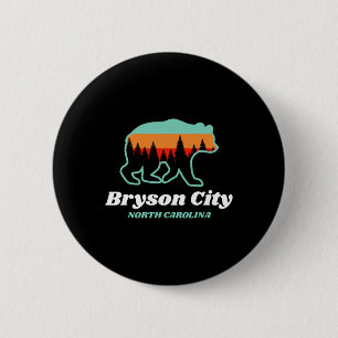 Bryson City North Carolina Beerbergen Land Ronde Button 5,7 Cm