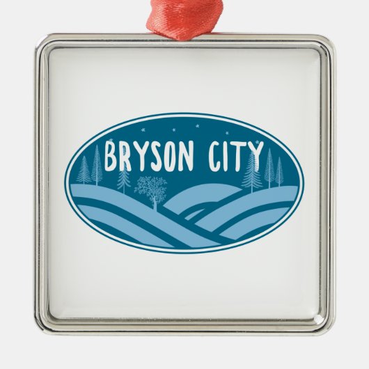 Bryson City North Carolina Metalen Ornament (Voorkant)