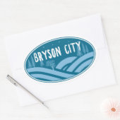 Bryson City North Carolina Ovale Sticker (Envelop)