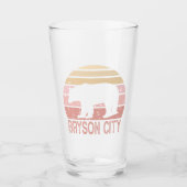Bryson City North Carolina Retro Beer Glas (Voorkant)