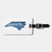 Bryson City North Carolina Wood Grain Bagagelabel (Voorkant horizontaal)