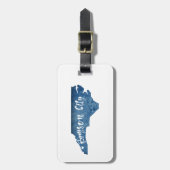 Bryson City North Carolina Wood Grain Bagagelabel (Voorkant verticaal)