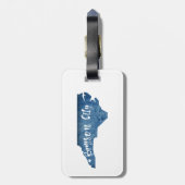 Bryson City North Carolina Wood Grain Bagagelabel (Achterkant verticaal)