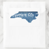 Bryson City North Carolina Wood Grain Rechthoekige Sticker (Tas)