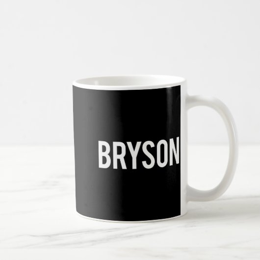 Bryson - Cool New Funny Name Fan Gift Tee  Koffiemok (Rechts)