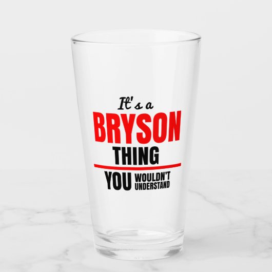 Bryson dat je niet zou begrijpen glas (Voorkant)