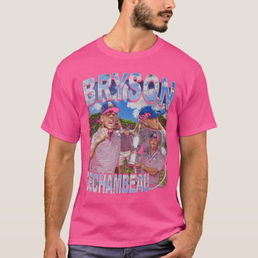 Bryson Dechambeau Bootleg Collage Style T-shirt (Voorkant)