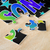 "BRYSON" voornaam, geun "HAPPY BIRTHDAY" Legpuzzel (Zijkant)