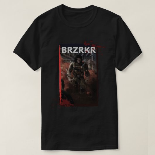 BRZRKR-Sticker T-shirt (Design voorkant)