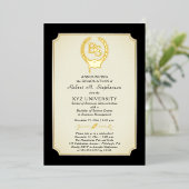 BS - Bachelor of Science Degree College Graduation Folie Uitnodiging (Staand Voorkant)