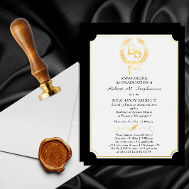 BS - Bachelor of Science Degree College Graduation Folie Uitnodiging