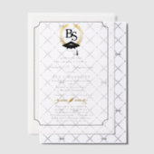 BS - Bachelor of Science Degree College Graduation Vellum Uitnodigingen (Offset (Uitnodiging))