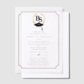 BS - Bachelor of Science Degree College Graduation Vellum Uitnodigingen (Offset)