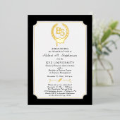 BS - Bachelor of Science-diploma universitaire afr Folie Uitnodiging (Staand Voorkant)
