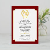 BS - Bachelor of Science-diploma Universiteit Dipl Folie Uitnodiging (Staand Voorkant)