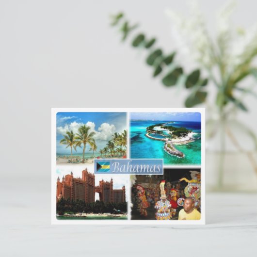 BS Bahama's - Briefkaart (Staand voorkant)