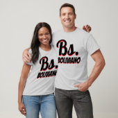 Bs. Boliviaanse boliviano grijs T-shirt (Unisex)